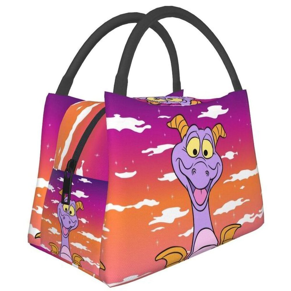 EPCOT Figment Insulated Lunch Bag Colorful Sunset One Little Spark Retro NWOT